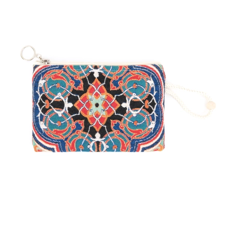 Gobelinowa saszetka z wzorem inspirowanym orientalną mozaiką