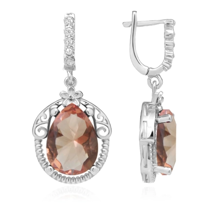 Kolczyki srebrne z zultanitem Sułtanki Halime