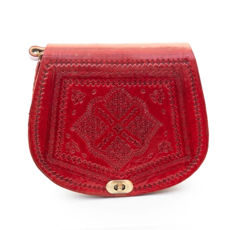 Skórzana torebka Marokańska ze skóry naturalnej