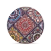 Okrągłe kieszonkowe lusterko w orientalne geometryczne wzory - Sztuka Kafla