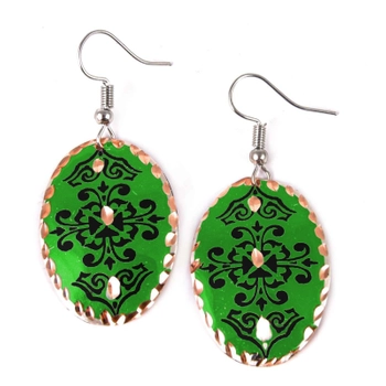 Masywne kolczyki z miedzi