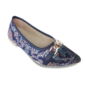 Damskie baleriny z łańcuszkiem