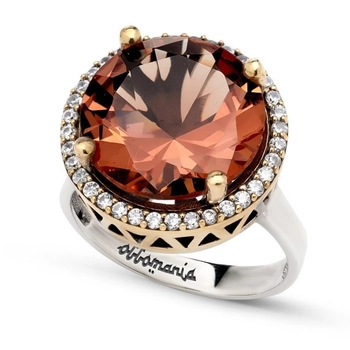 Okrągły srebrny pierścionek z zultanitem