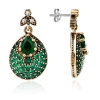 Kolczyki srebrne ze szmaragdem - Kolczyki Ogrodu Nimet