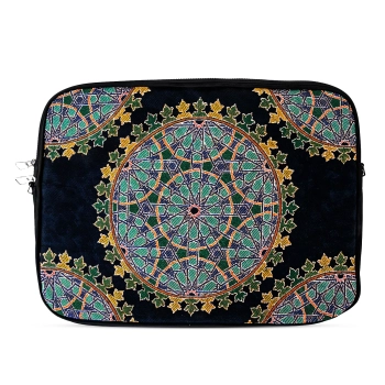 Torba na laptopa 15,6 cala z tkaniny gobelinowej z orientalnym wzorem