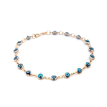 Pozłacana bransoletka oko proroka