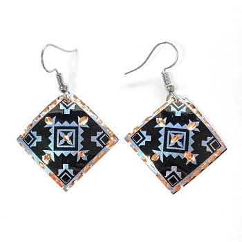 Ręcznie wykonane kolczyki miedziane