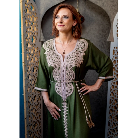 Arabska sukienka - Zielone Pola Souss