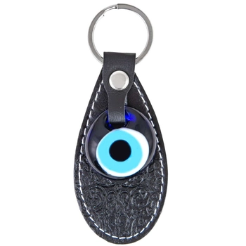 Skórzany breloczek do kluczy z okiem proroka - 1szt