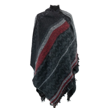 Tureckie ponczo z nacięciem - Aksamitna Linia