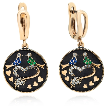 Srebrne kolczyki Wieczór w Stambule