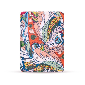 Otwierane kieszonkowe lusterko w abstrakcyjne roślinne wzory - Wirujące pnącza