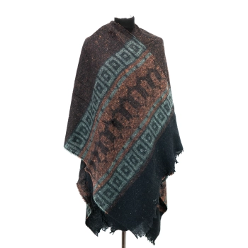 Tureckie ponczo z nacięciem - Nocna Karawana