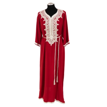 Galabija arabska - Czerwony Kwiat Fezu