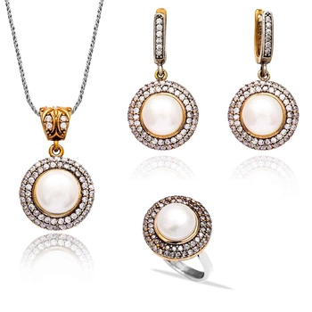 Osmański komplet z perłami