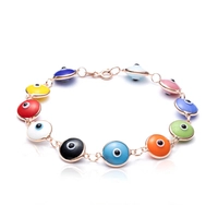 Srebrna bransoletka z kolorowymi okami proroka