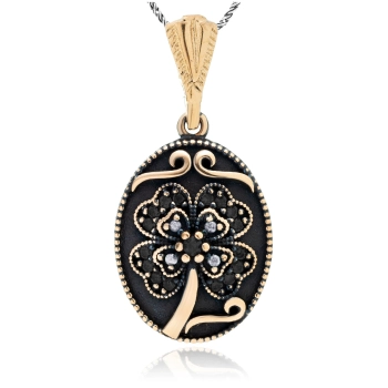 Owalny naszyjnik Wieczór w Stambule - Nocna Głębia