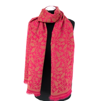 Jedwabny szal Różane Złoto