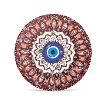 Okrągłe kieszonkowe lusterko z okiem proroka - Talizman Duszy