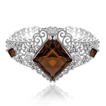 Srebrna bransoletka w stylu ottomańskim