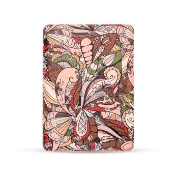 Otwierane kieszonkowe lusterko w abstrakcyjne roślinne wzory - Wzór bez końca