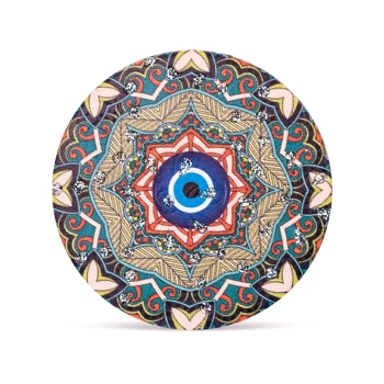 Okrągłe kieszonkowe lusterko z okiem proroka - Krąg Ochrony