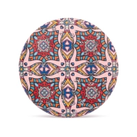 Okrągłe kieszonkowe lusterko w orientalne mozaikowe wzory - Ogród Ornamentów