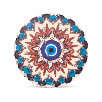 Okrągłe kieszonkowe lusterko z okiem proroka - Wewnętrzne Oko