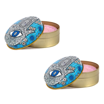 Mydło naturalne w ozdobnym pojemniku - Zestaw 2 szt