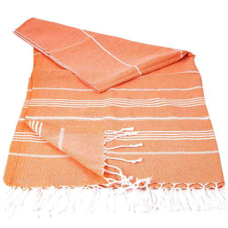 Ręcznik do rytuału Hammam - pomarańczowy