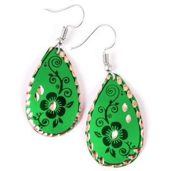 Miedziane kolczyki - Dotyk natury