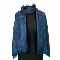 Jedwabny szal - Ornament Wiatru