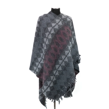 Tureckie ponczo z nacięciem - Pieczęć Nocy