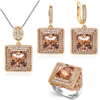 Komplet srebrny Sułtanki Mihrimah z zultanitem