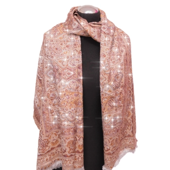 Szal z kaszmiru Blink Blink - Błyszczący Szept