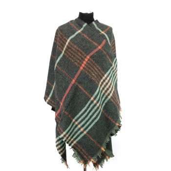 Tureckie ponczo z nacięciem - Anatolijska Zieleń