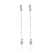 Kolczyki ze srebra hamsa