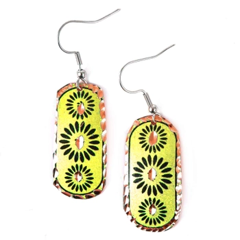 Kolczyki miedziane - Promienne płatki