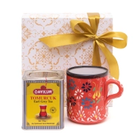 Zestaw prezentowy z kubkiem i herbatą turecką