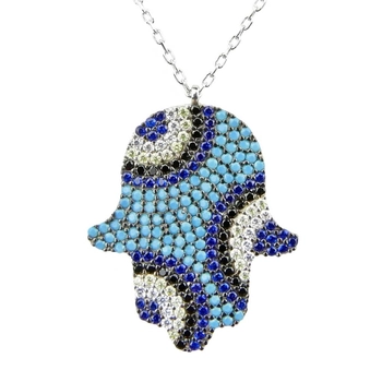 Naszyjnik ręka Fatimy i oko proroka