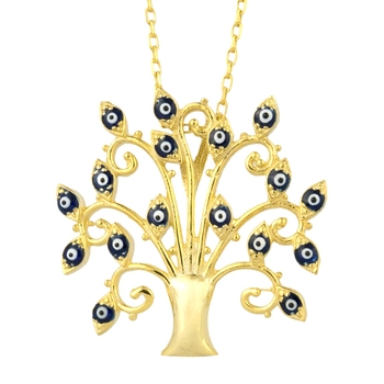 Naszyjnik srebrny drzewko z okiem proroka