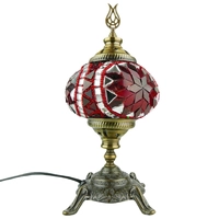 Lampa mozaikowa bordowa